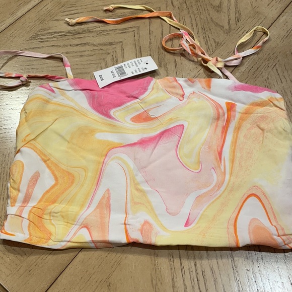 PacSun LA Hearts Tie Square Neck Tank Top - Picture 4 of 7